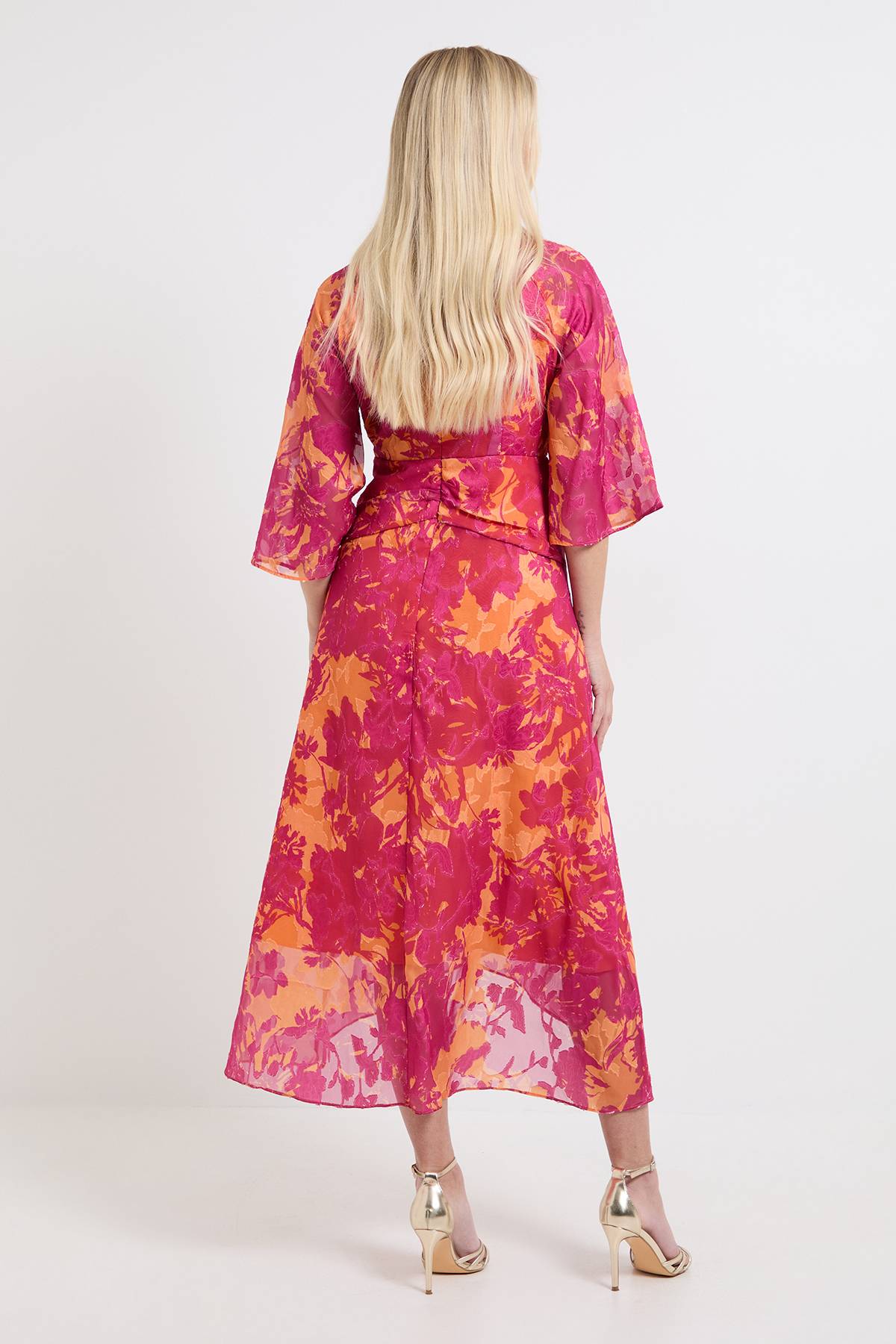 Wallis Robe Midaxi Torsadée À Imprimé Floral Dévoré Petite