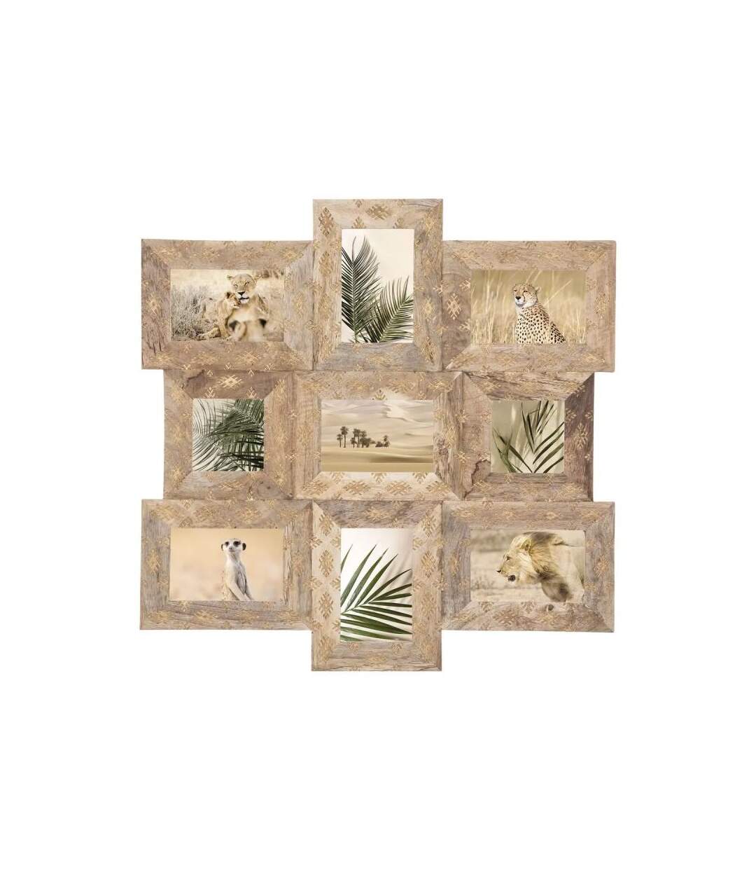 Pêle-Mêle 9 Photos Déco Steph 58cm Beige