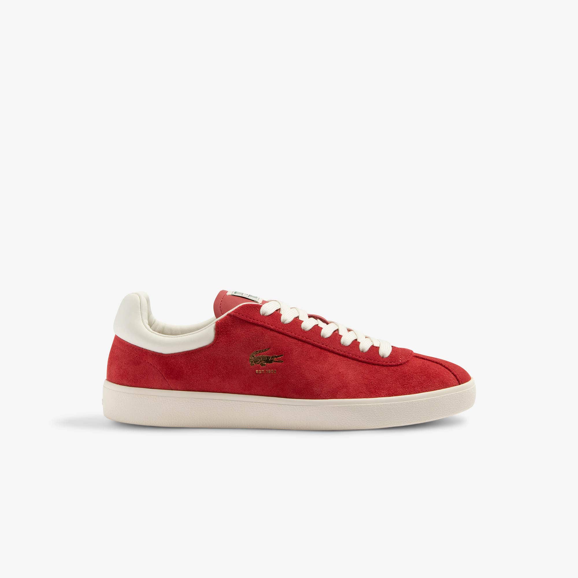 Sneakers Baseshot femme en cuir velours premium Sneakers - RED - Lacoste - Femme