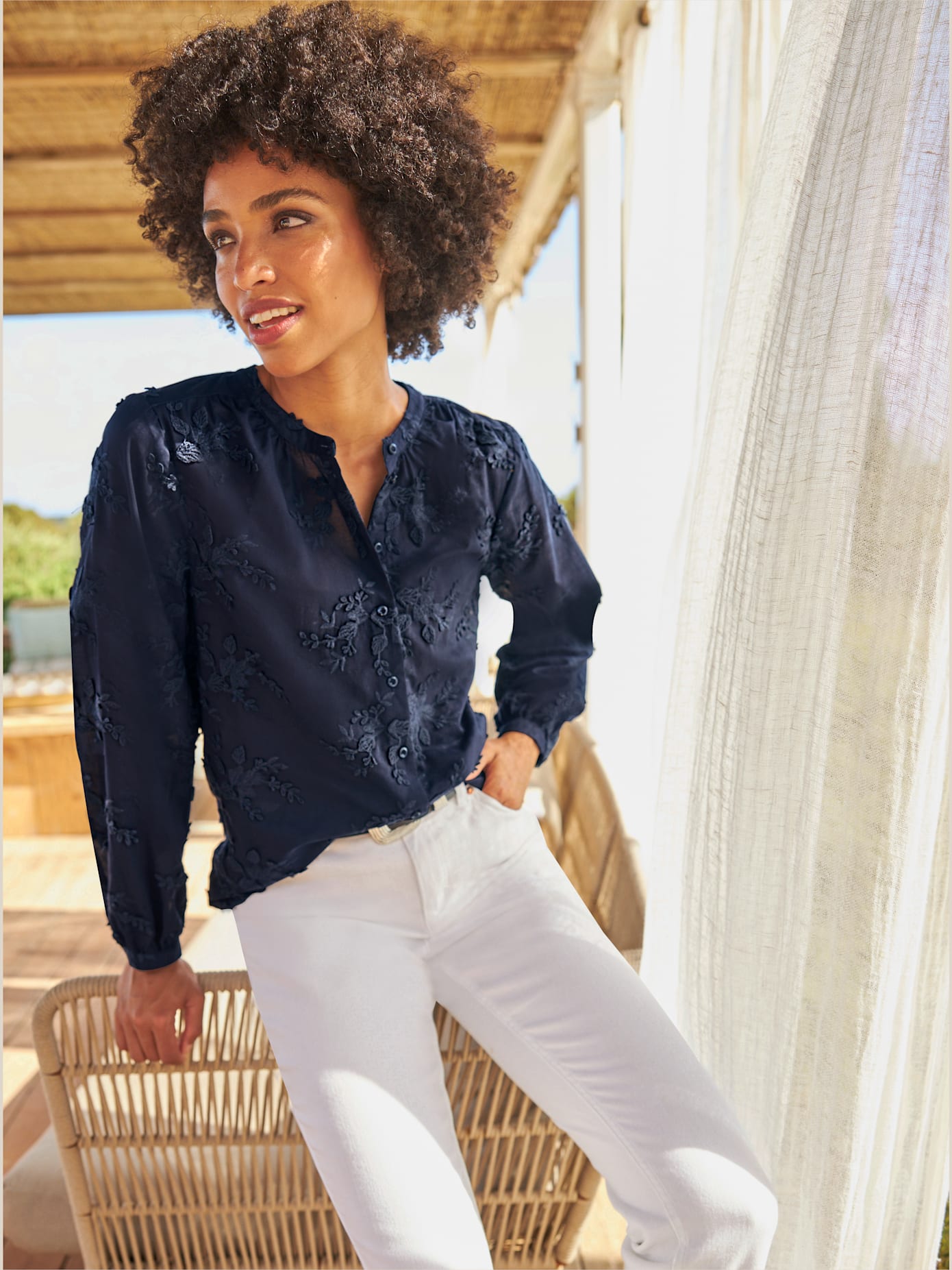 Chemisier superbe broderie