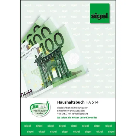 Sigel Haushaltsbuch, A5, 40 Blatt
