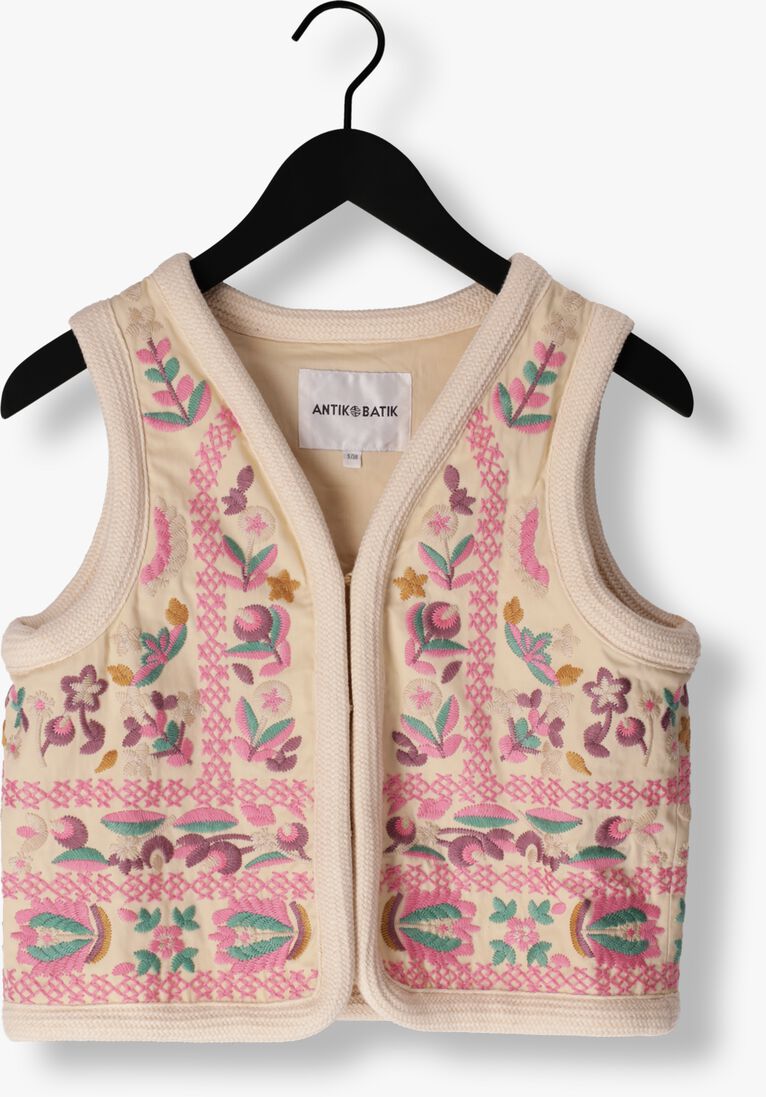 ANTIK BATIK creme antik batik gilet andera gilet