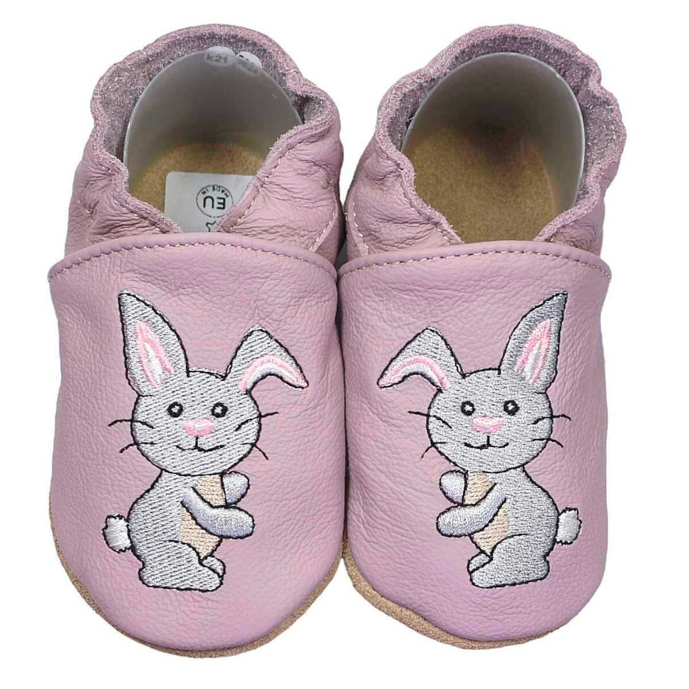 HOBEA-Germany Krabbelschuhe Hase pastell lila