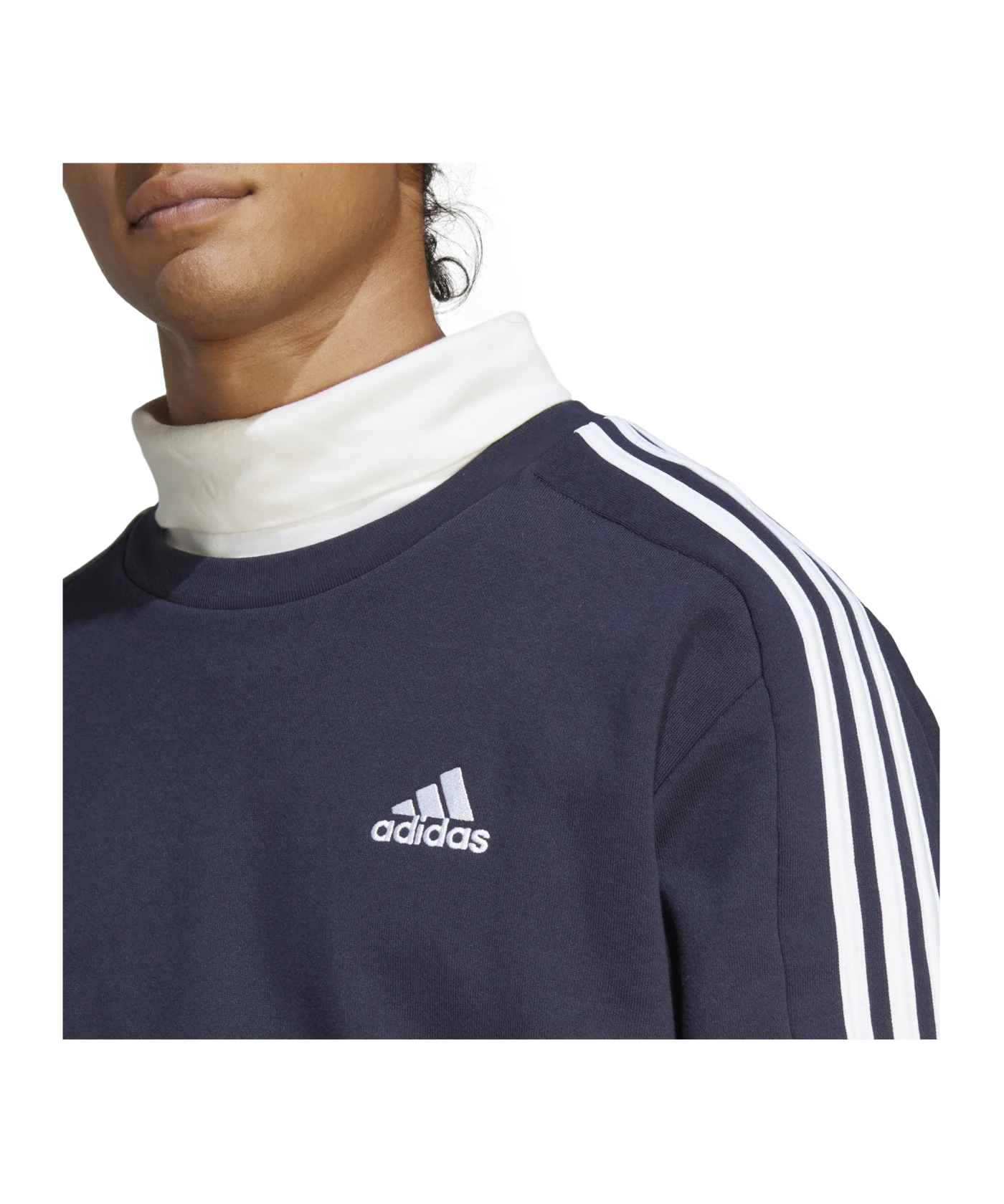 adidas Essentials French Terry 3-Stripes Sweatshirt Blue