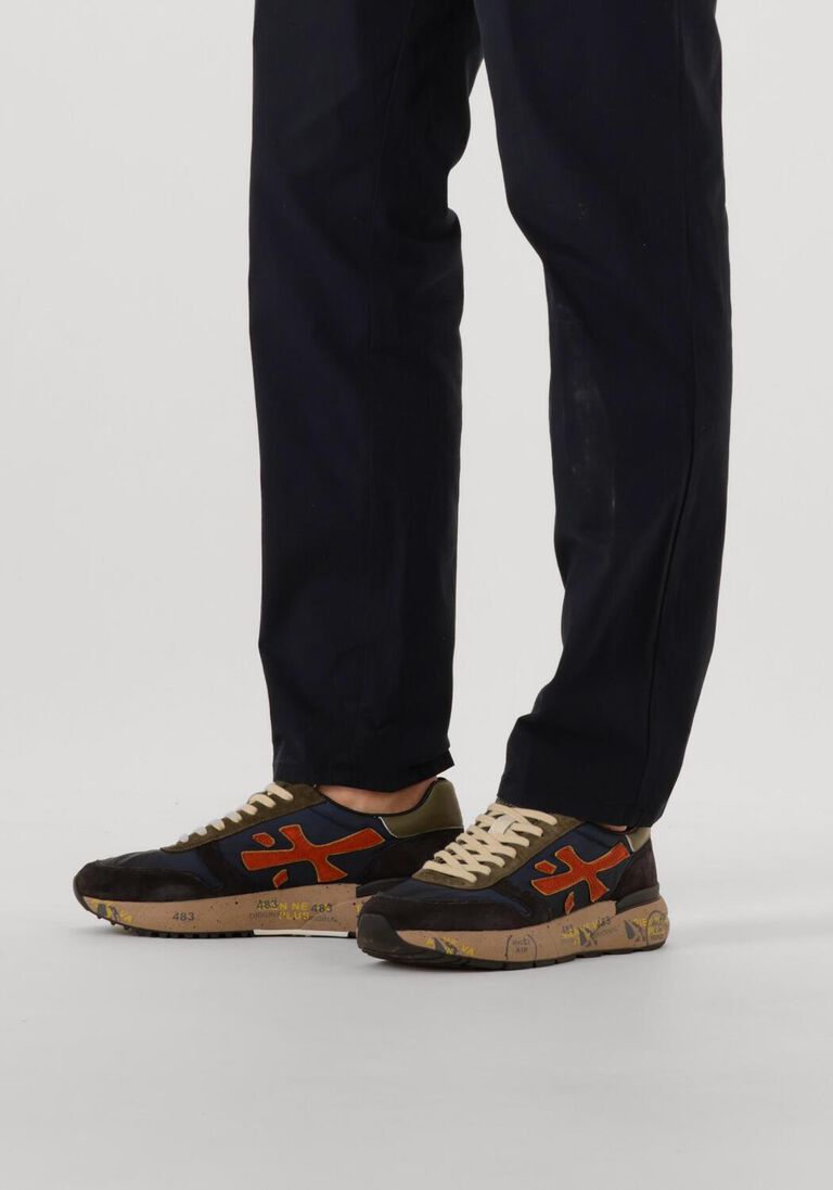 blauwe premiata lage sneakers mick