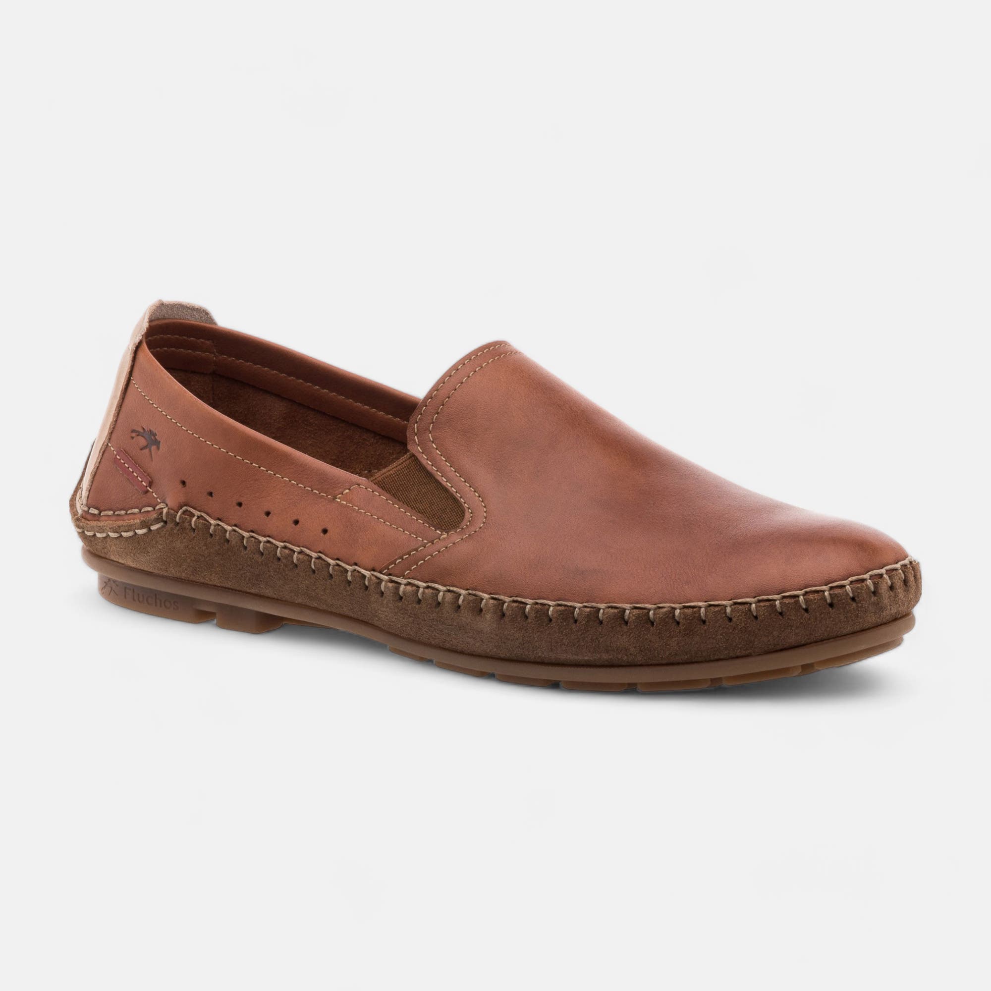 Mocassins Homme en cuir cognac