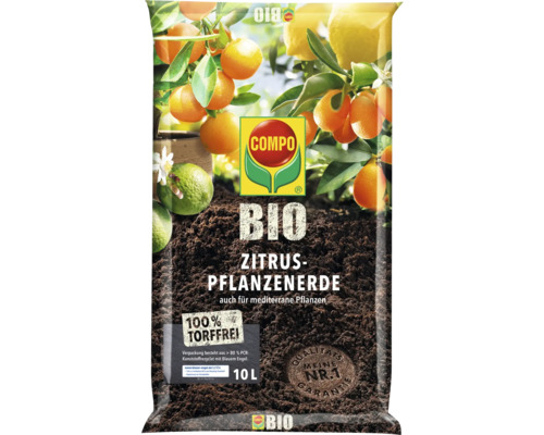 COMPO BIO turfvrije citrusplantengrond 10 L