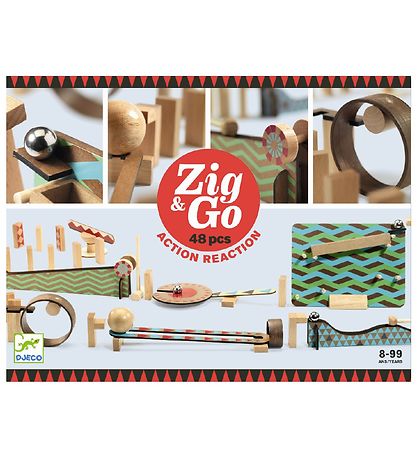 Djeco Kuglebane - 48 dele - Zig & Go - Tr?