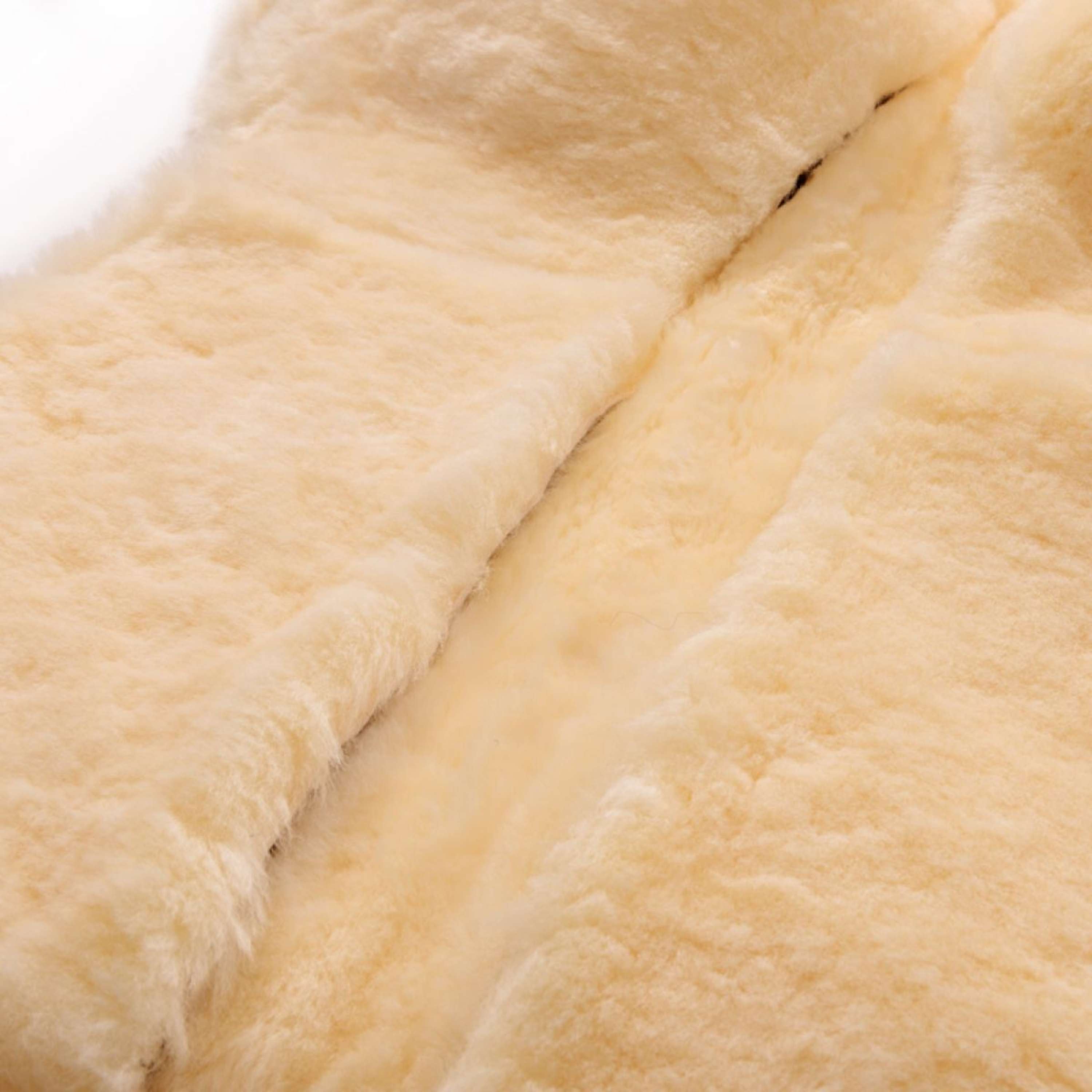 Kavalkade Onderlegger Lambskin Zwart/Naturel
