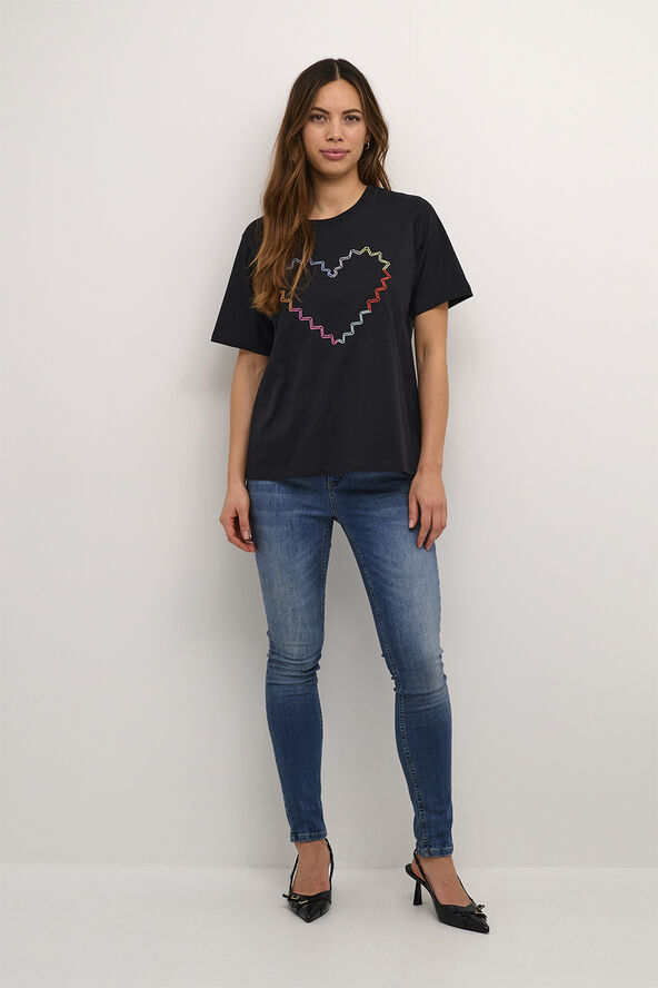Culture CUamora Heart T-Shirt Black