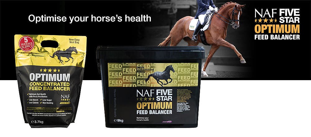 NAF Optimum Feed Balancer – Complete dagelijkse balancer voor gezondheid en prestatie bij paarden