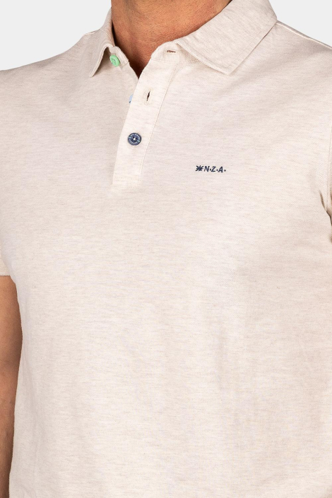 NZA beige heren polo