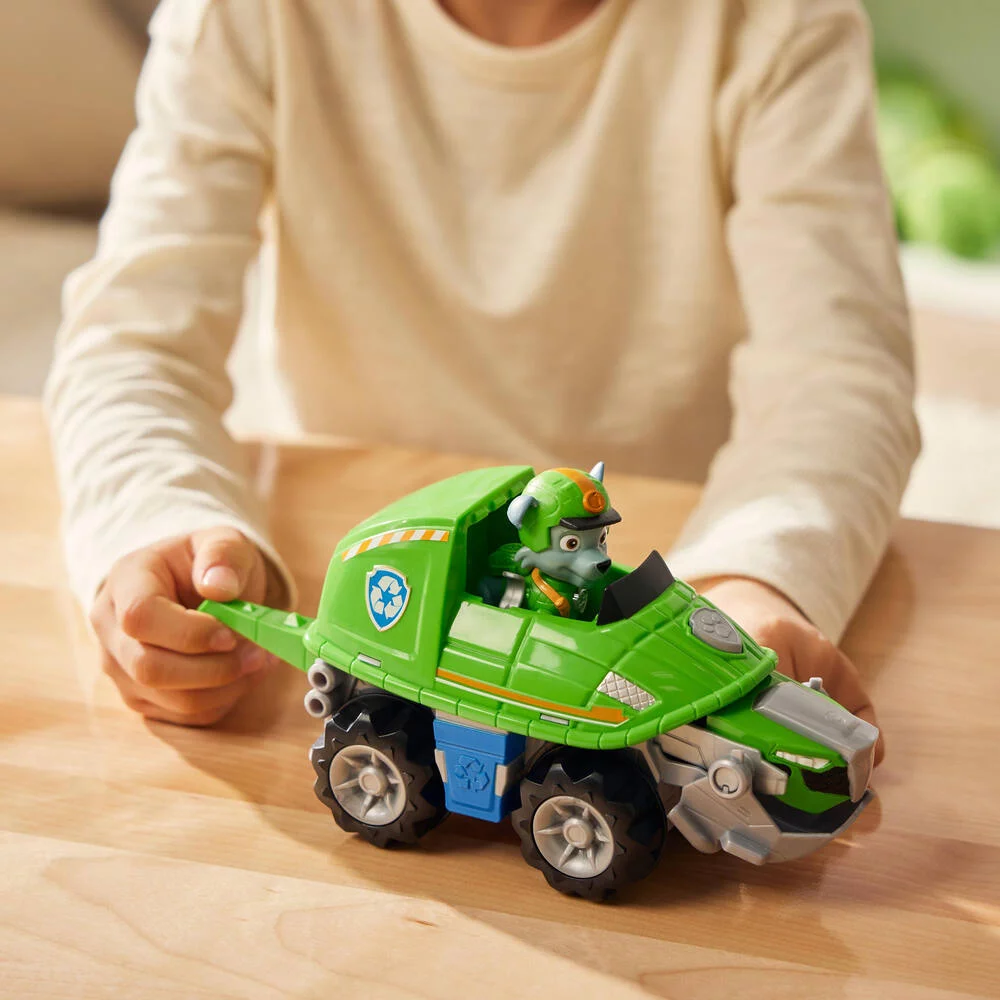 PAT'PATROUILLE - VEHICULE ET FIGURINE ROCKY JUNGLE PUPS