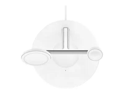 Belkin BoostCharge Pro - Trådløs opladningsstander - med MagSafe   AC-strømadapter - 15 Watt - Fast Charge - hvid - for Apple AirPods; AirPods Pro; iPhone 12, 13; Watch Series 4, Series 5, Series 6, Series 7