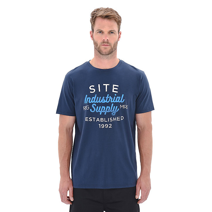 T-shirt imprimé bleu marine Site Lavaka taille M