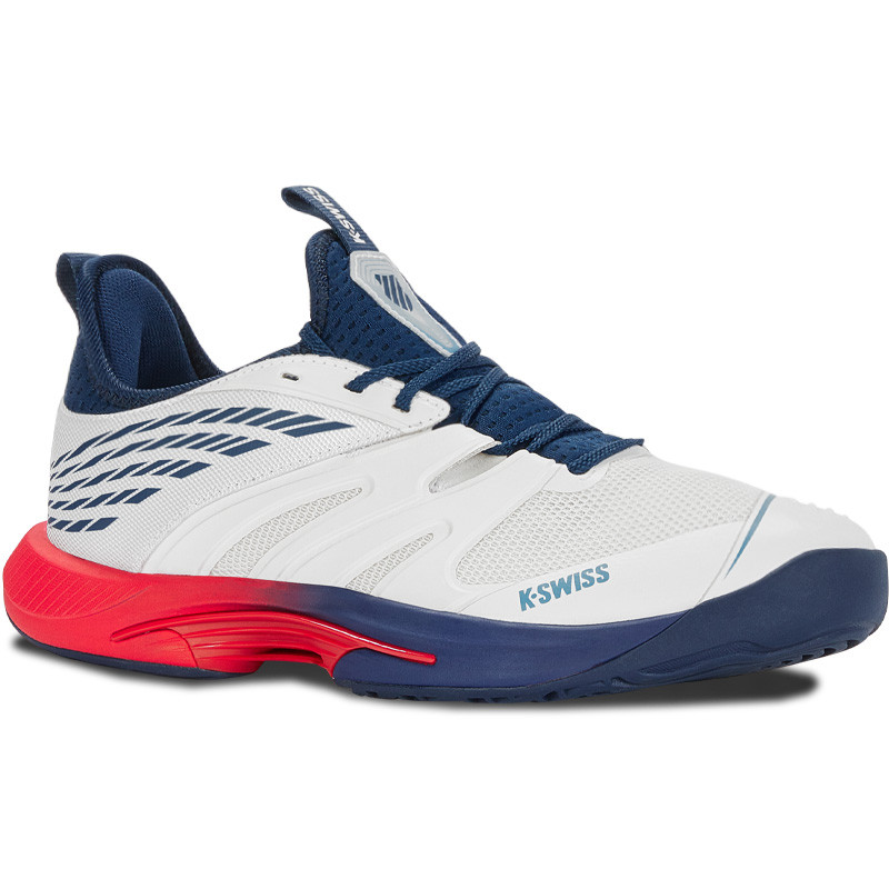 KSwiss Speedtrack homme blanc-bleu-rouge