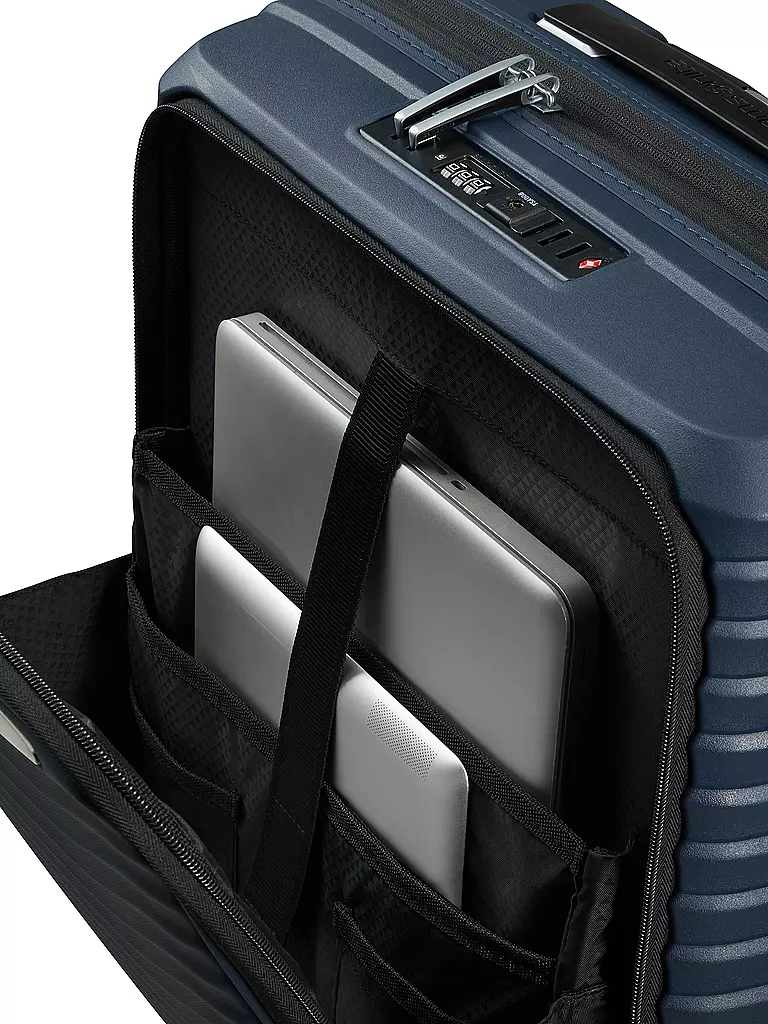 SAMSONITE Trolley  UPSCAPE SPINNER 55cm erweiterbar blue nights blau