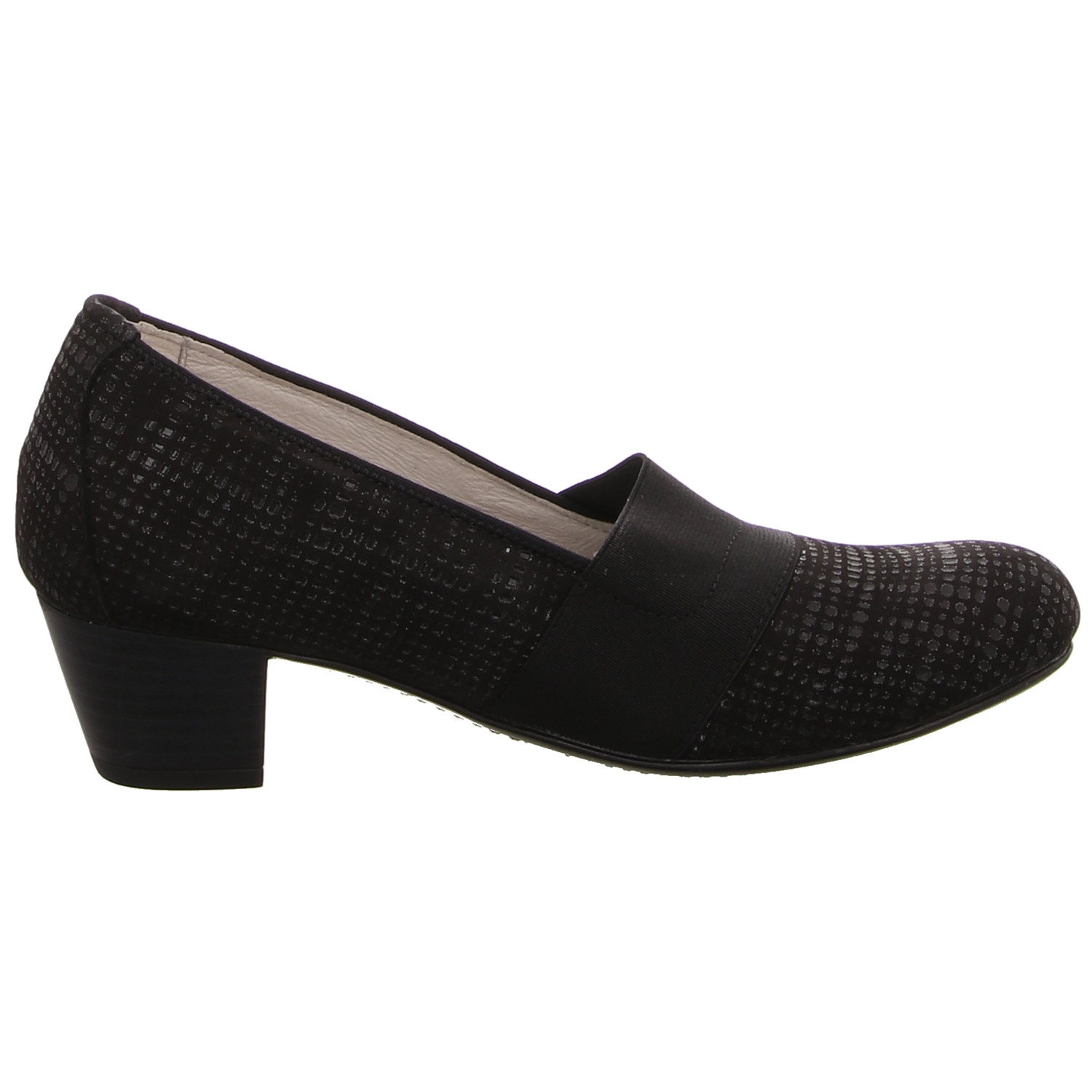 Waldläufer Pumps blau schwarz