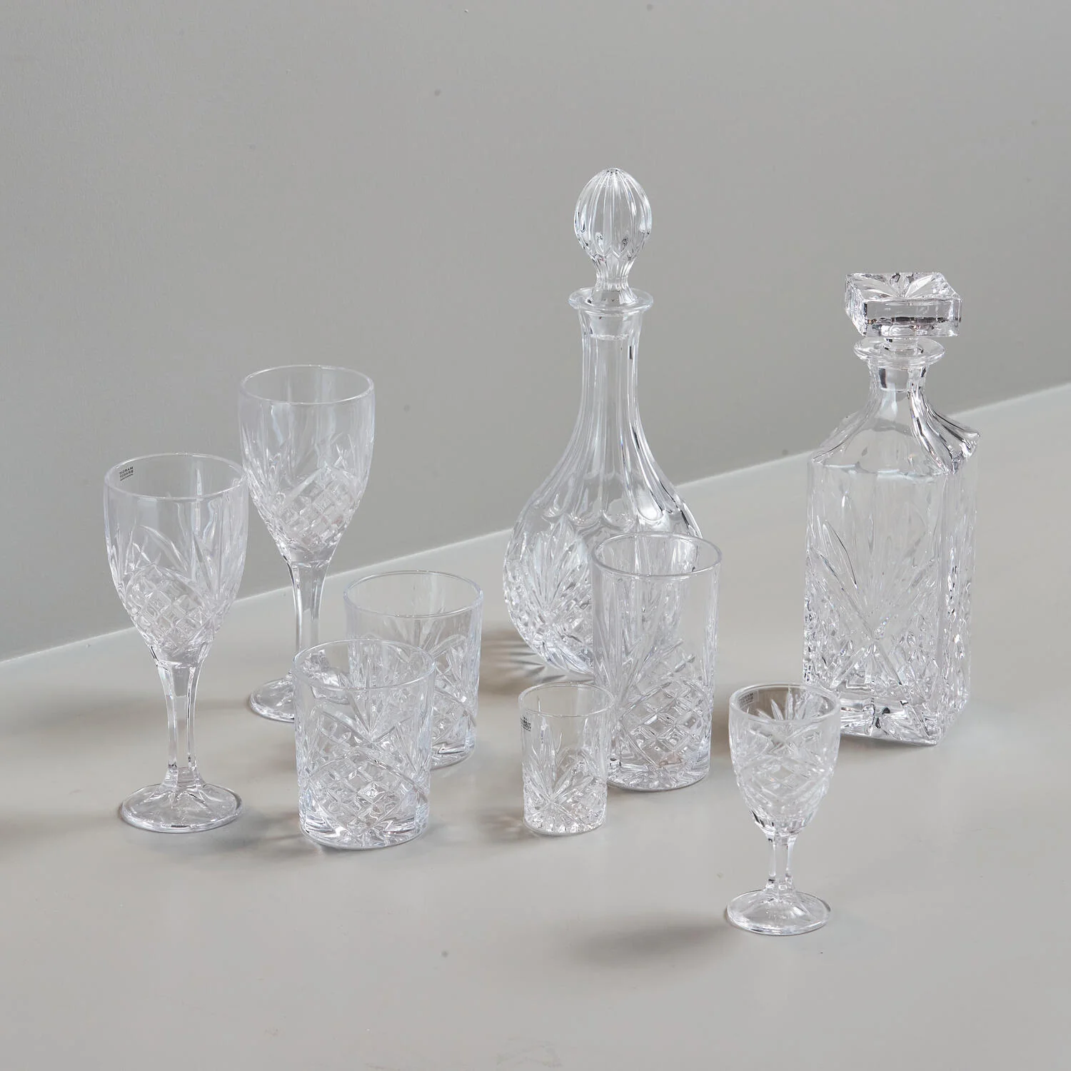 Margit Brandt  Krystal vandglas - H: 10 cm