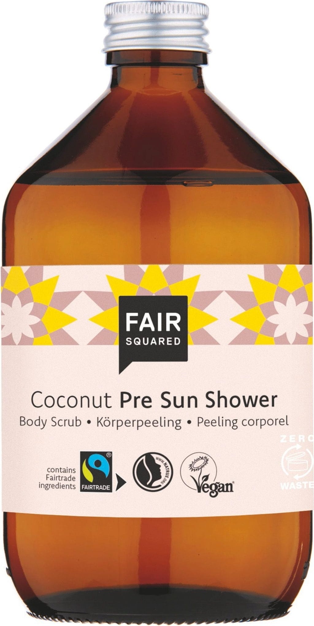 FAIR SQUARED  Coconut Pre Sun Shower Body Scrub, 500 ml