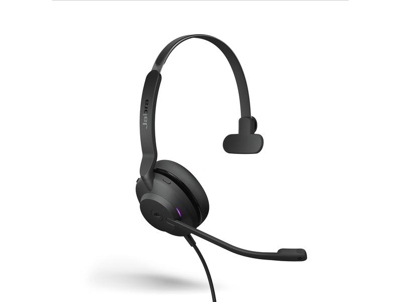 Jabra Headset Evolve2 30 SE Mono MS Schwarz, USB-A Entwickelt, damit Sie produktiv bleiben, leicht, tragbar, zuverlässig, komfortabel