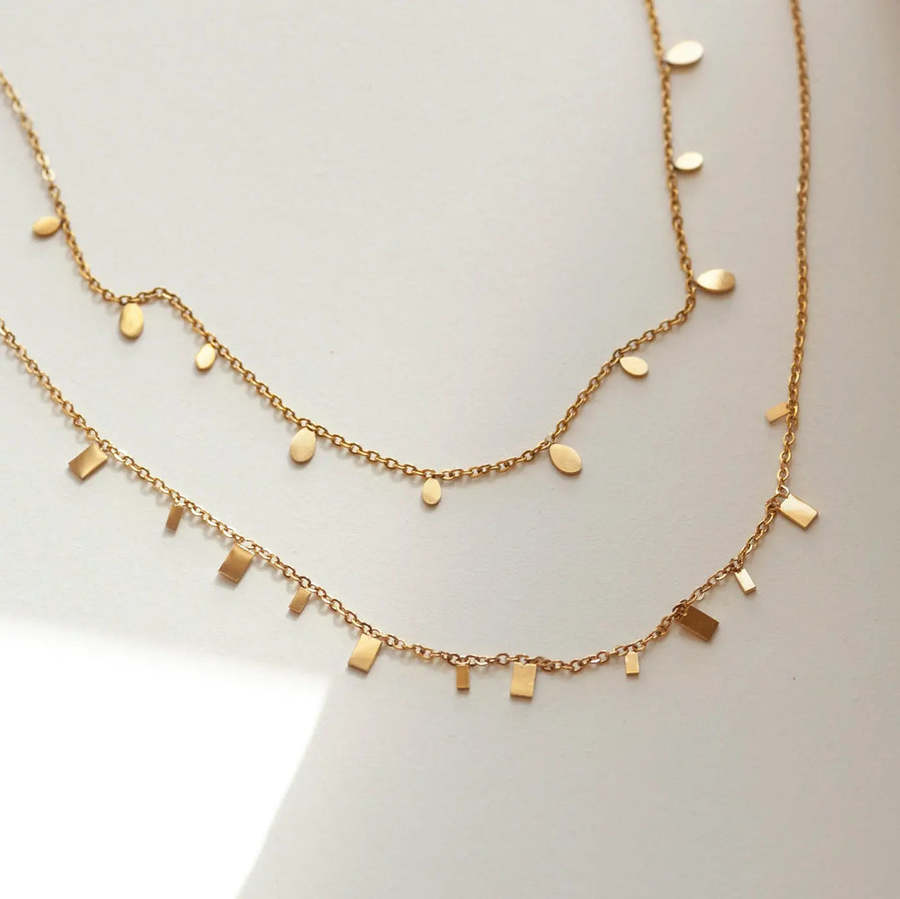 Timi Of Sweden Lia Tiny Oval Necklace Stainless Steel 1pcs