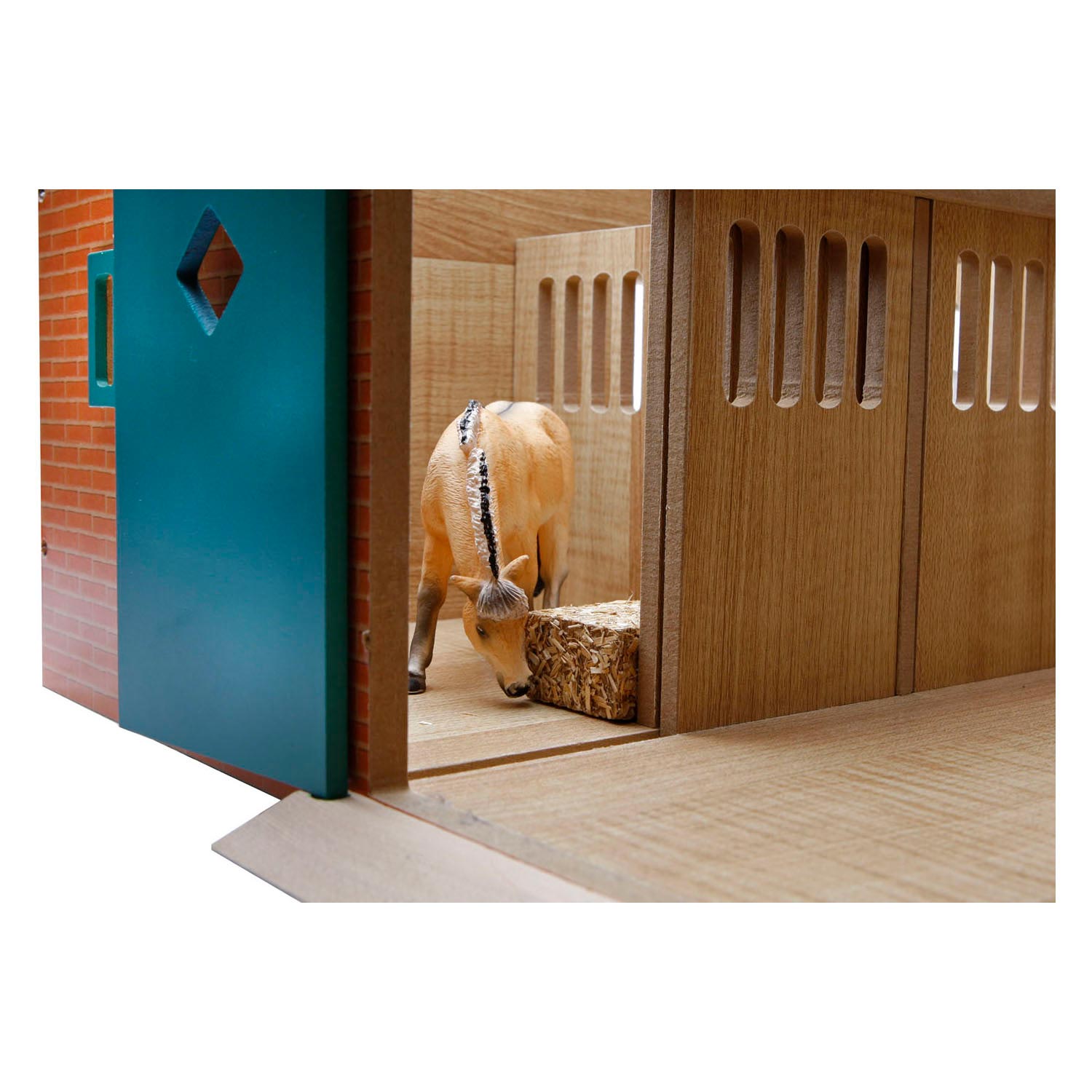 Kids Globe Paardenstal met 7 boxen, 1:24