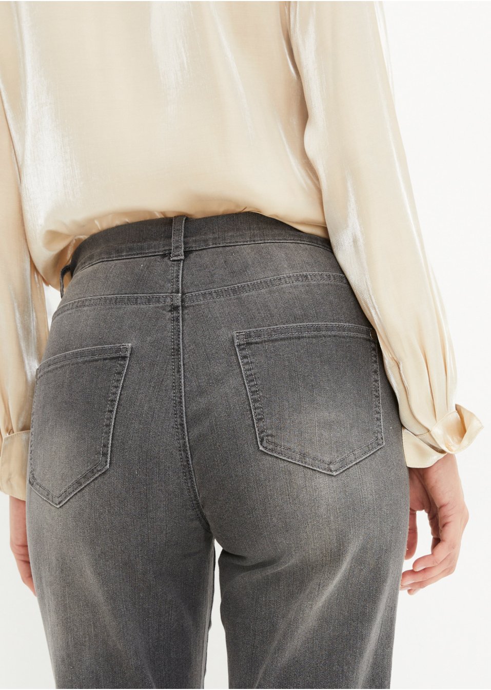 Jean extensible avec galon lurex