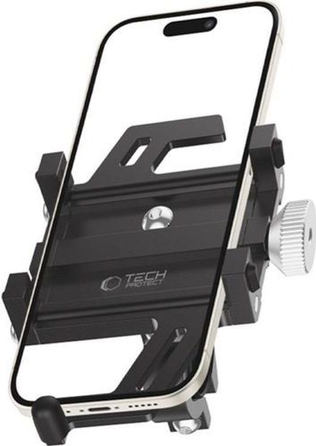 Tech Protection - Universele Stevige Fietshouder - Zwart - Aluminium
