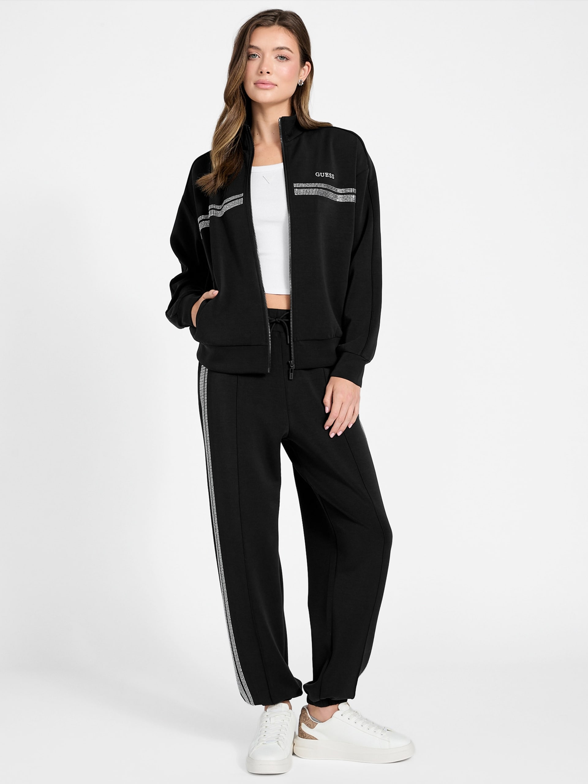 Moletom scuba com strass