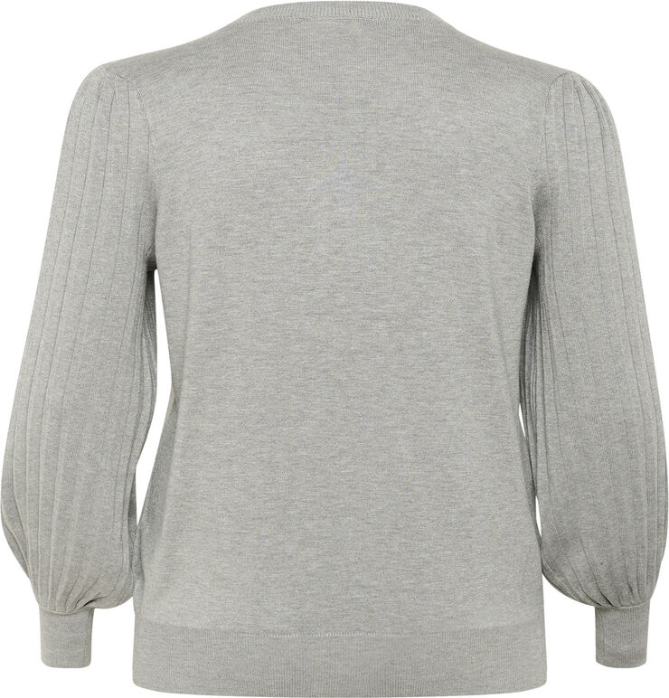 Kaffe Curve KCloni Knit Pullover Grey melange