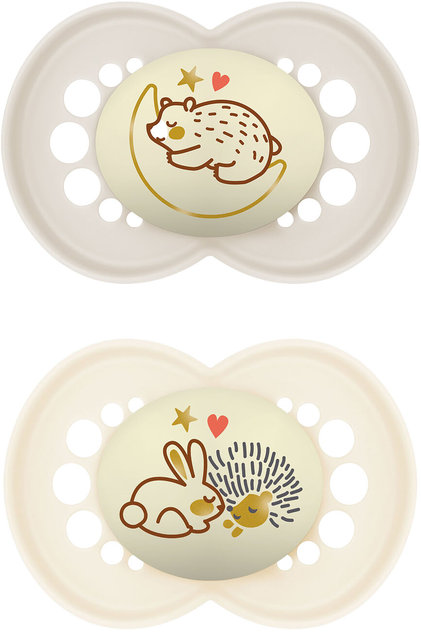 Mam Original Night silicone neutral 6-16mnd 2 stk