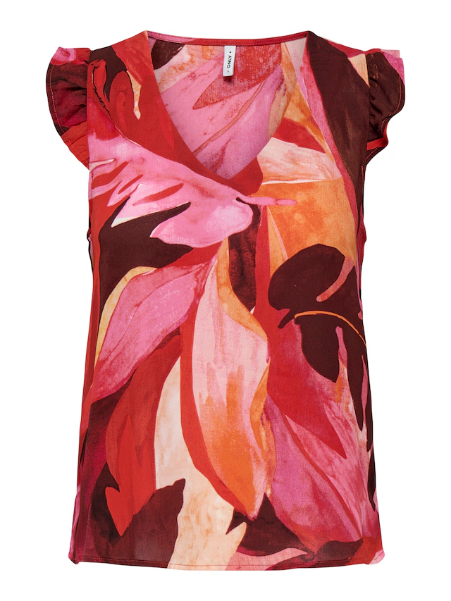 ONLY Blusenshirt »ONLALMA LIFE VIS S/S ELINA TOP AOP«