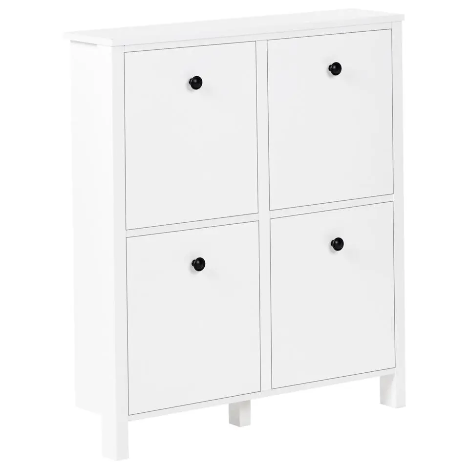 GIBSON - Schoenenkast 4 vakken - Wit - MDF