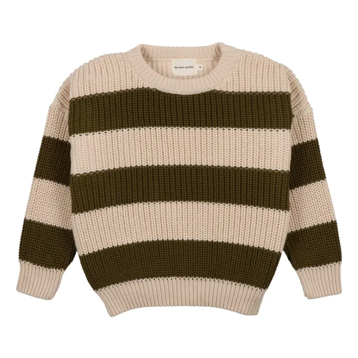 the new society Pull Myra Coton Bio | Khaki