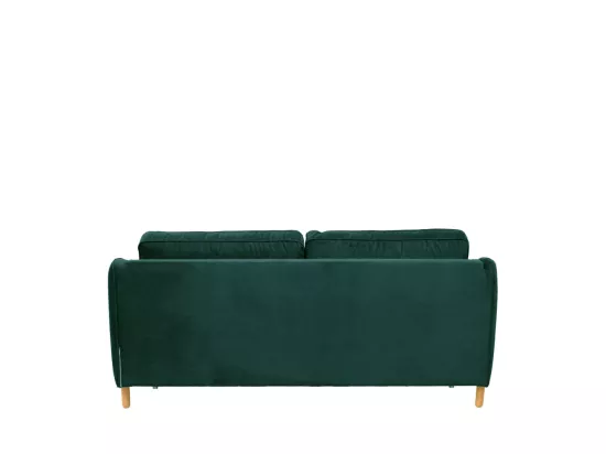 Vornay - Canapé convertible express 2 places en velours - Vert eucalyptus