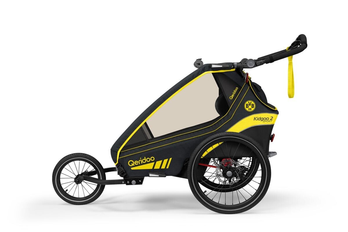 Qeridoo Fahrradanhänger Kidgoo 2 Sport Limited Edition BVB
