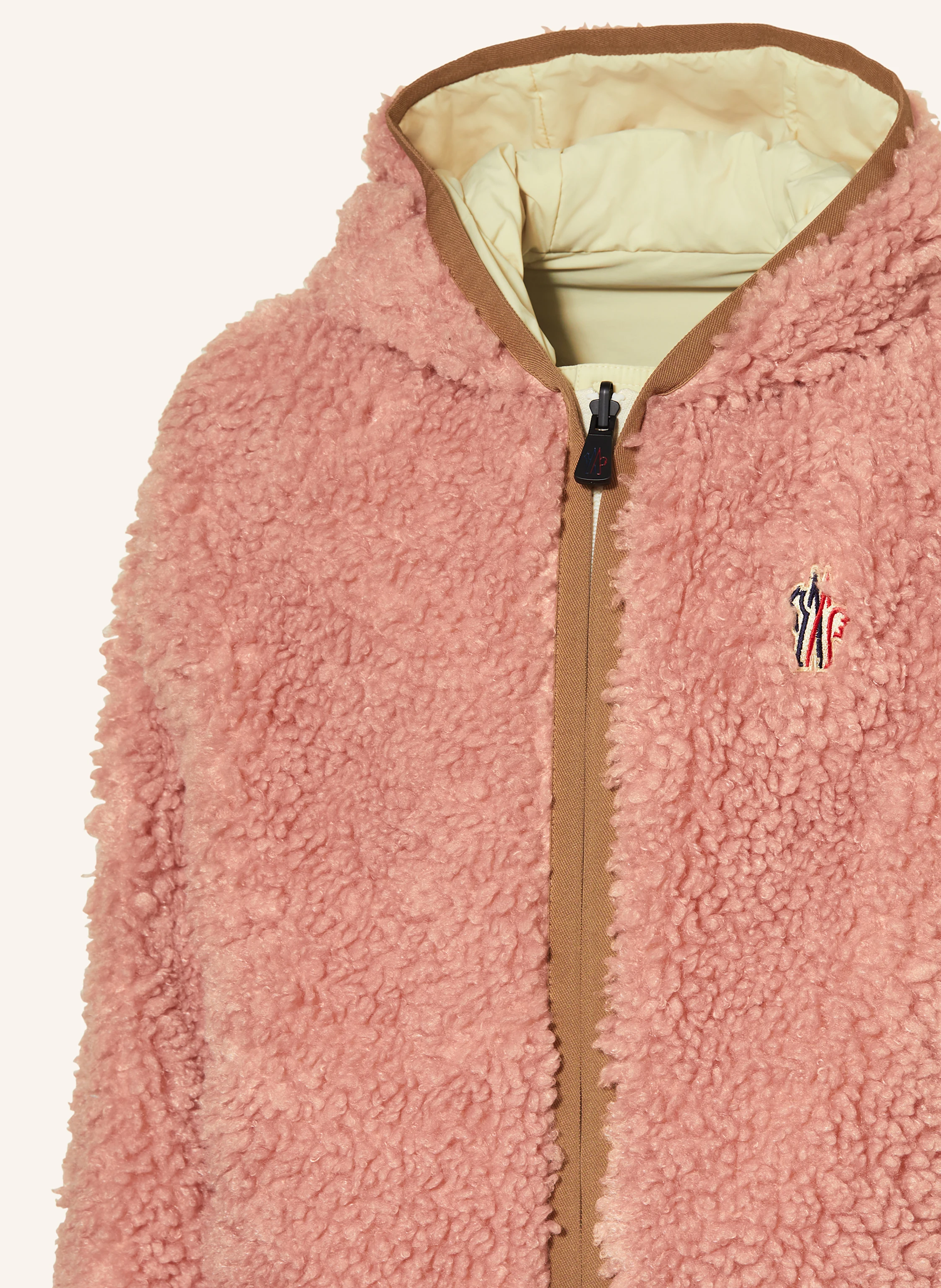 MONCLER enfant Teddyfell-Jacke zum Wenden