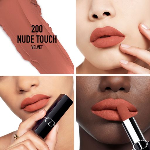 Dior Rouge Dior New Velvet Lipstick, 200 Nude Touch
