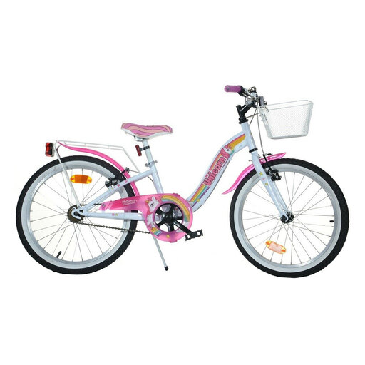 Bicicleta infantil Unicorn de 20 polegadas para maiores de 7 anos