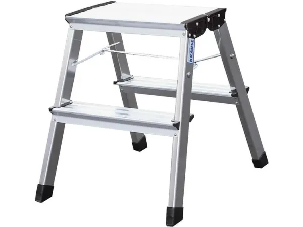 Montagetrin i aluminium sammenklappelig arbejdshøjde maks. 2,45 m MONTO Treppy (130013)