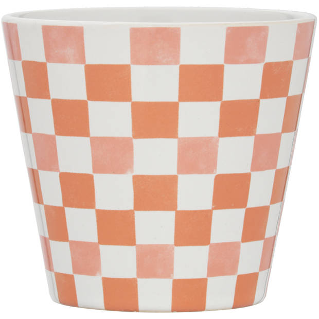 Blokker Mok Dolce Vita - Oranje Ruit