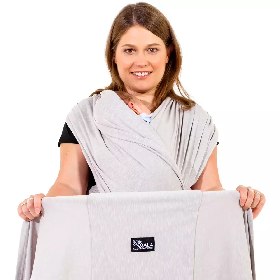 KOALA BABYCARE® Babytragetuch grau