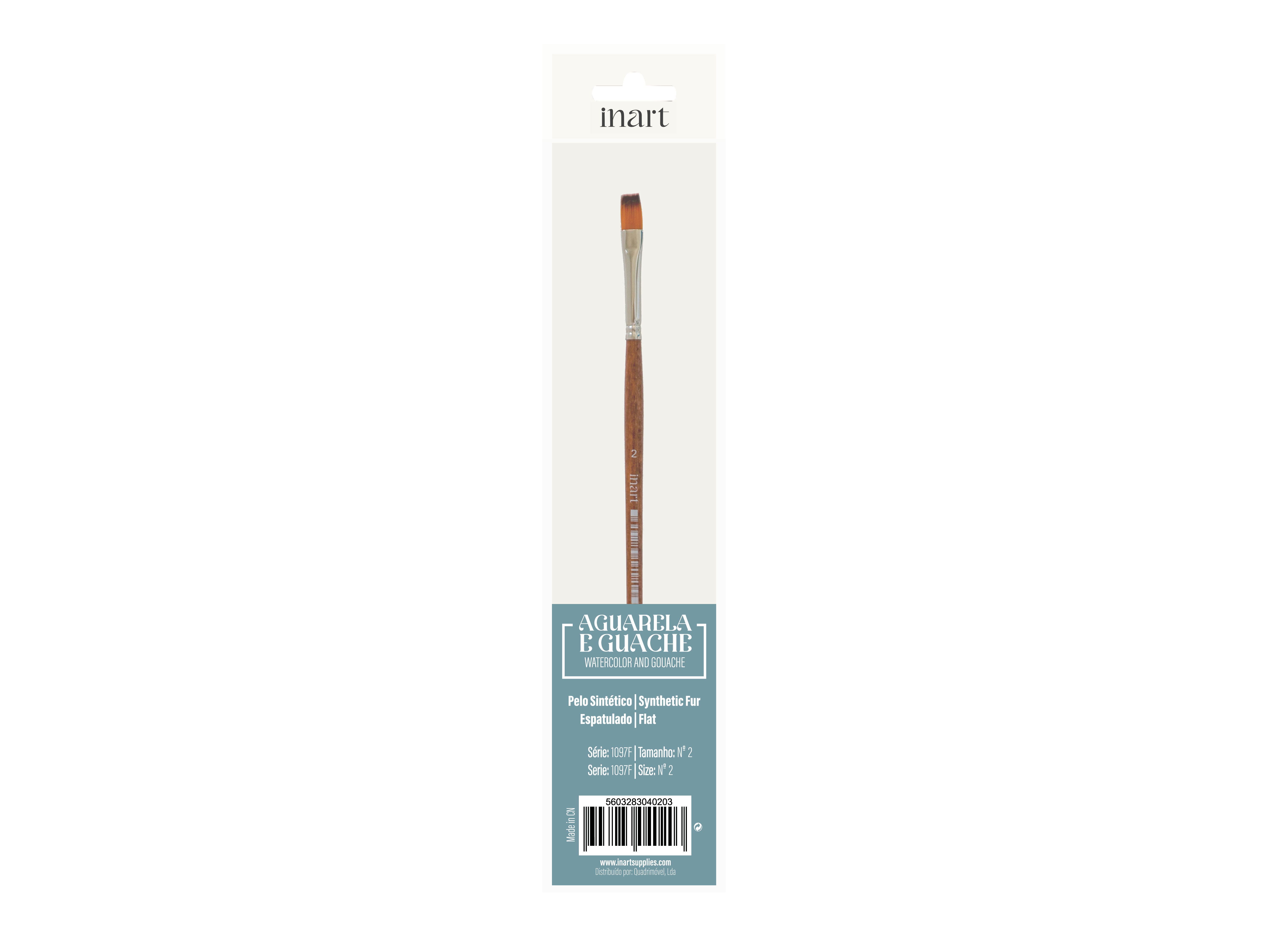 PINCEL SINTETICO INART ESPATULADO Nº2