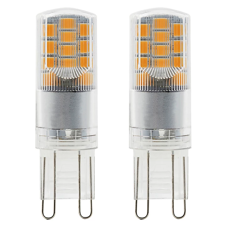 Lot 2 ampoules LED Capsule G9 300lm 2.6W = 28W Ø1.5cm Diall blanc neutre