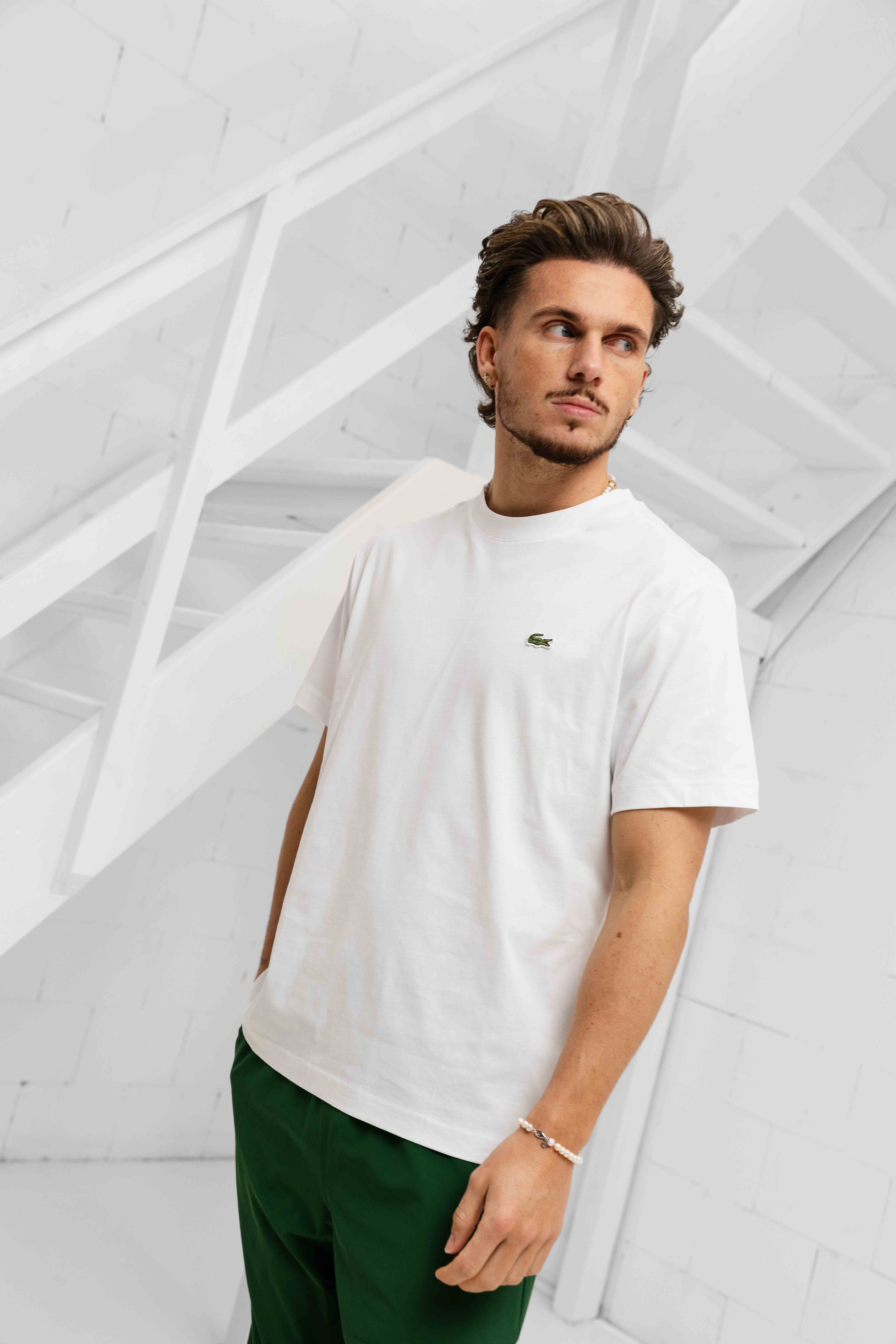 Lacoste Sport T-Shirt Heren Wit