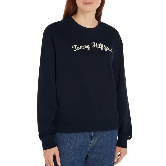 Tommy Hilfiger MDRN Regular Script Logo Crew Sweater Dames