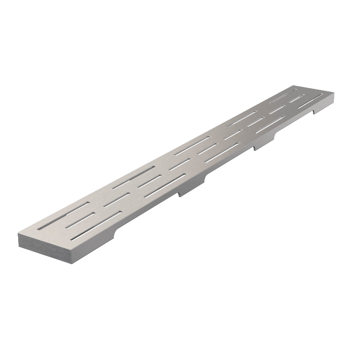 Brauer los standaard rooster 60cm RVS geborsteld