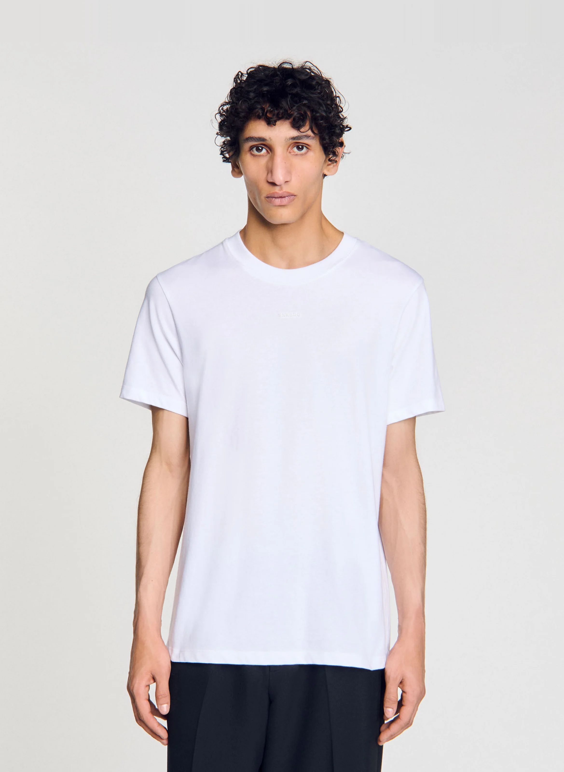 Tee-shirt droit en coton | Blanc