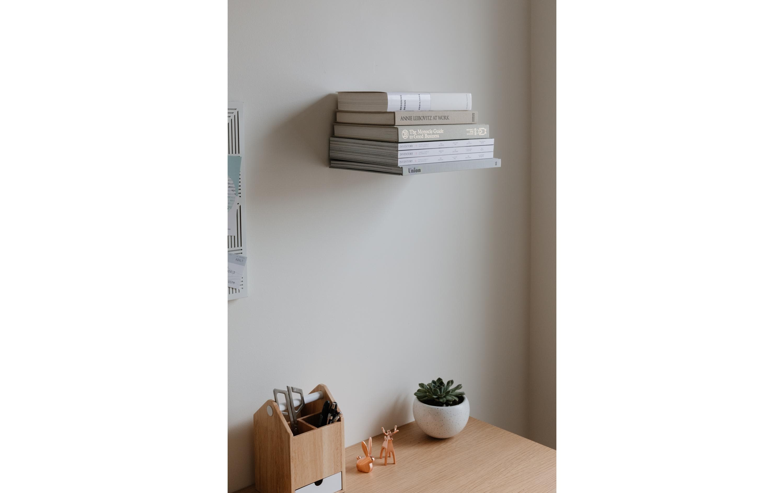 Wandregal Conceal 3er Set, SilberBücherregal in Silber